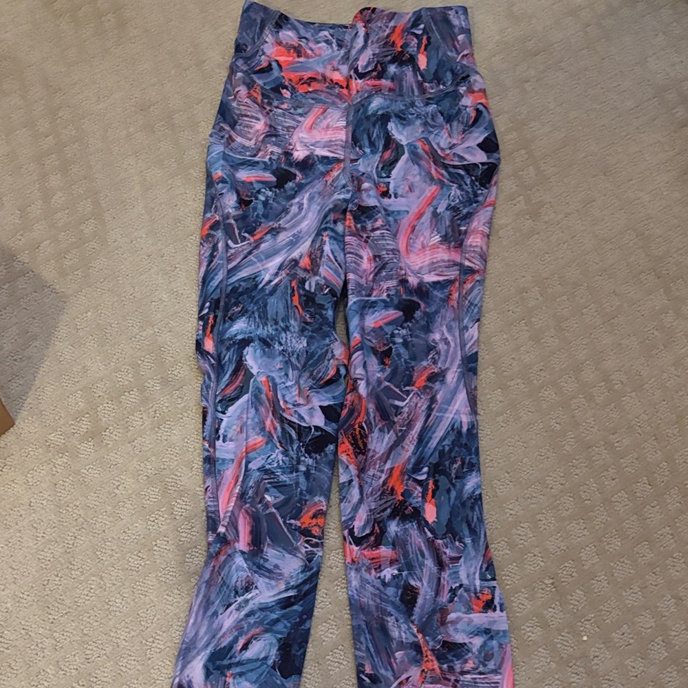 Lululemon fast free Sz 2 New Patterned Leggings 25”